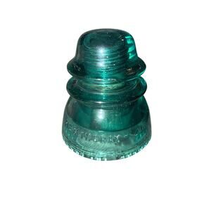 Vtg Hemingray 42 Glass Insulator Green Electric Telephone Telegraph Made In USA